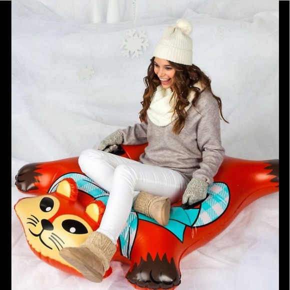 ❄️NEW IN BOX❄️BIG MOUTH Flyin’ FOX Snow Tube - Picture 4 of 14